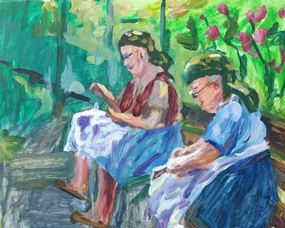 Conversation between two women